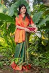 BioEarths Women’s Banarsi Silk With Gold-Toned Zari Jacquard Work Saree 4